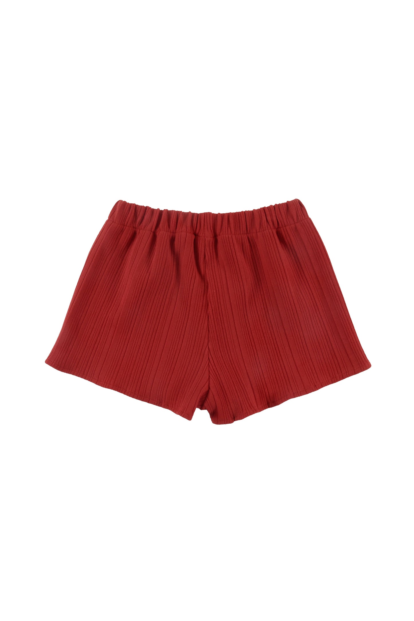VILLA - Red Shorts Regular Fit Elastic Waist (SAMPLE)