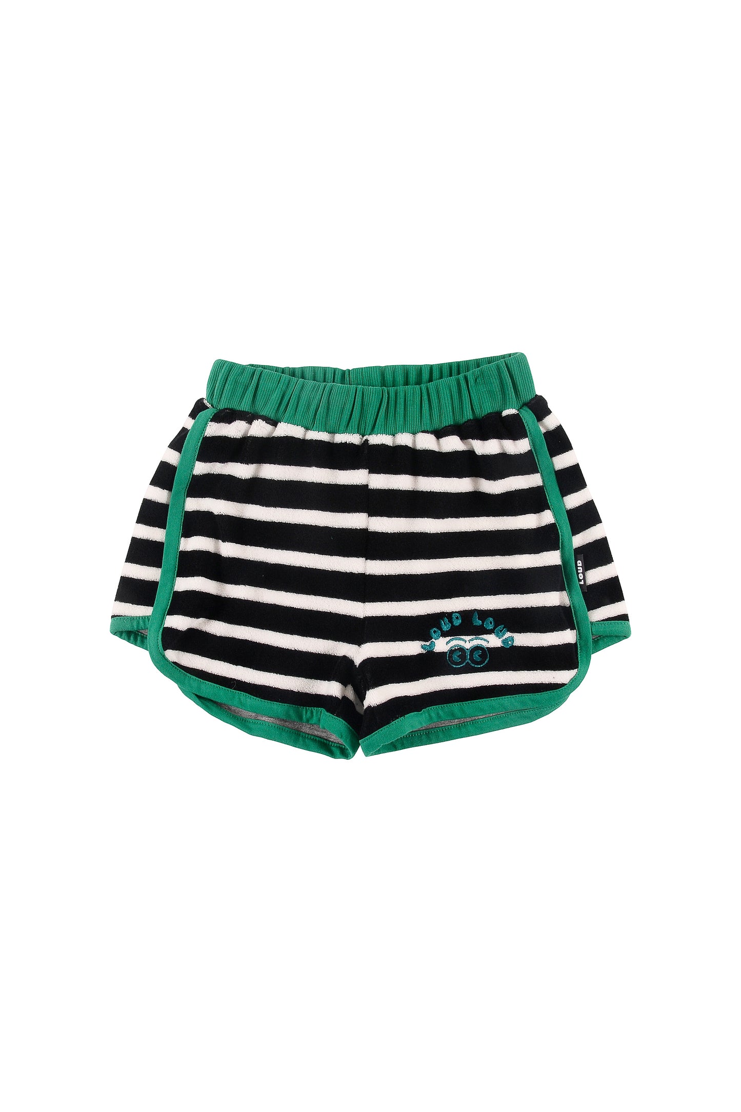 SNACK - Anthracite Stripe Shorts Racer Elasticated Waist (SAMPLE)