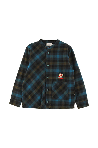 CORTINA - CHECK SHIRT regular fit, front pocket, Ice Skate embroidery motif