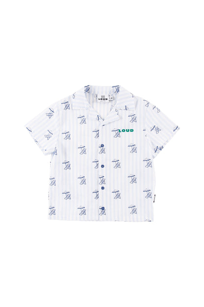 PESCE - Deckchair AOP Shirt Regular Fit Buttoned Front (SAMPLE)