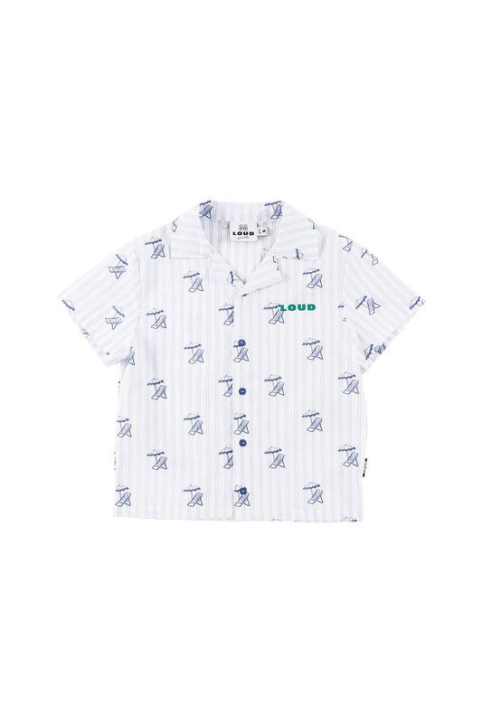 PESCE - Deckchair AOP Shirt Regular Fit Buttoned Front (SAMPLE)