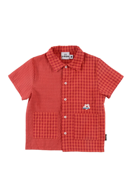 OASI - Red Check Shirt Regular Fit Front Pockets
