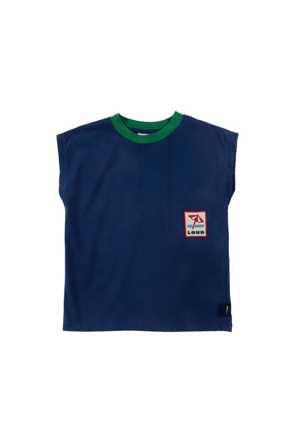 SORRENTO - Navy Washed T-Shirt Relaxed Fit (SAMPLE)