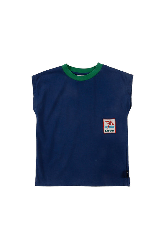 SORRENTO - Navy Washed T-Shirt Relaxed Fit (SAMPLE)