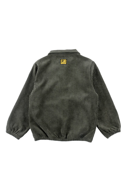 CROCUS - Dark Green/Ecru Blouse Pockets