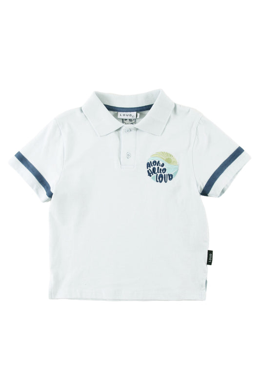 MALAMA - Delicate Blue T-Shirt Polo