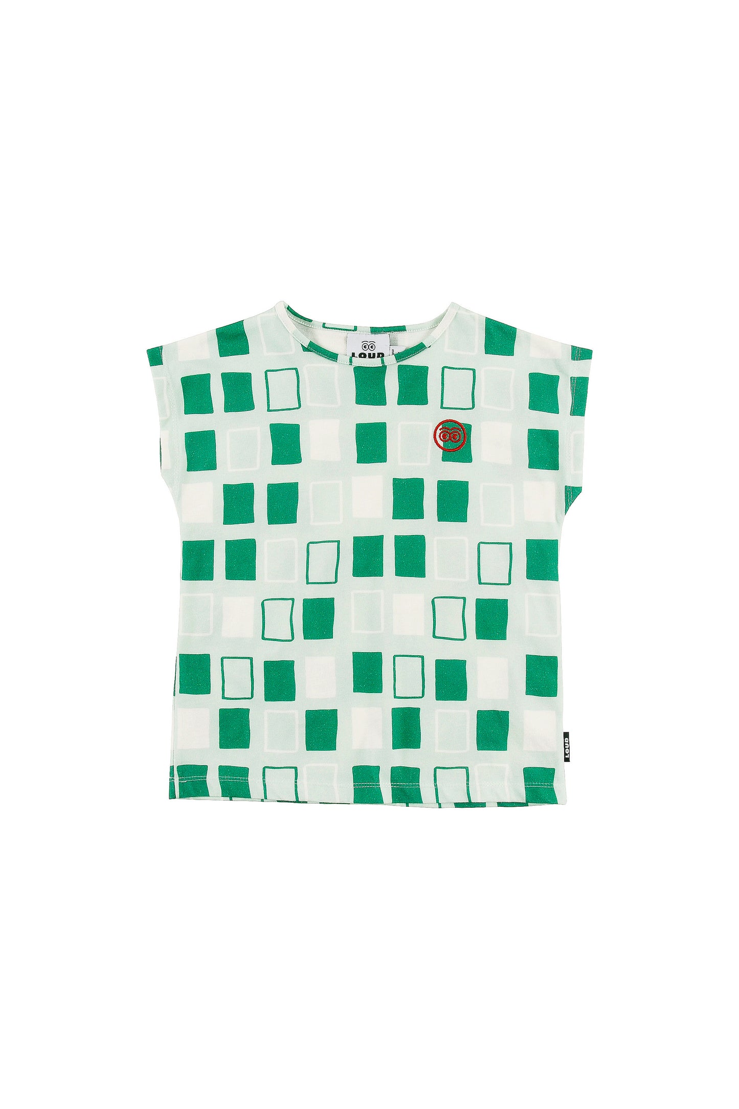 KINDER - Abstract Check AOP T-Shirt Loose Fit (SAMPLE)