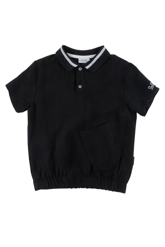 MOOD - Black Blouse Polo