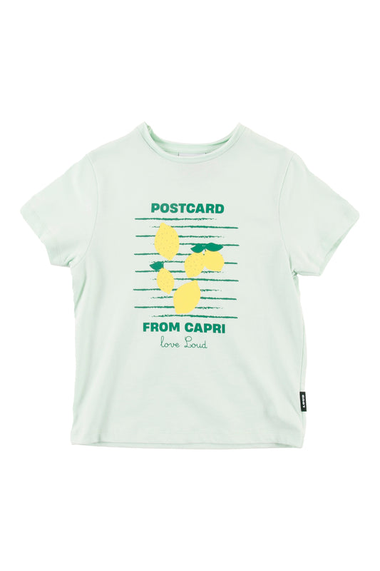 LEMONS - Jade/Lemon Print T-Shirt Relaxed Fit